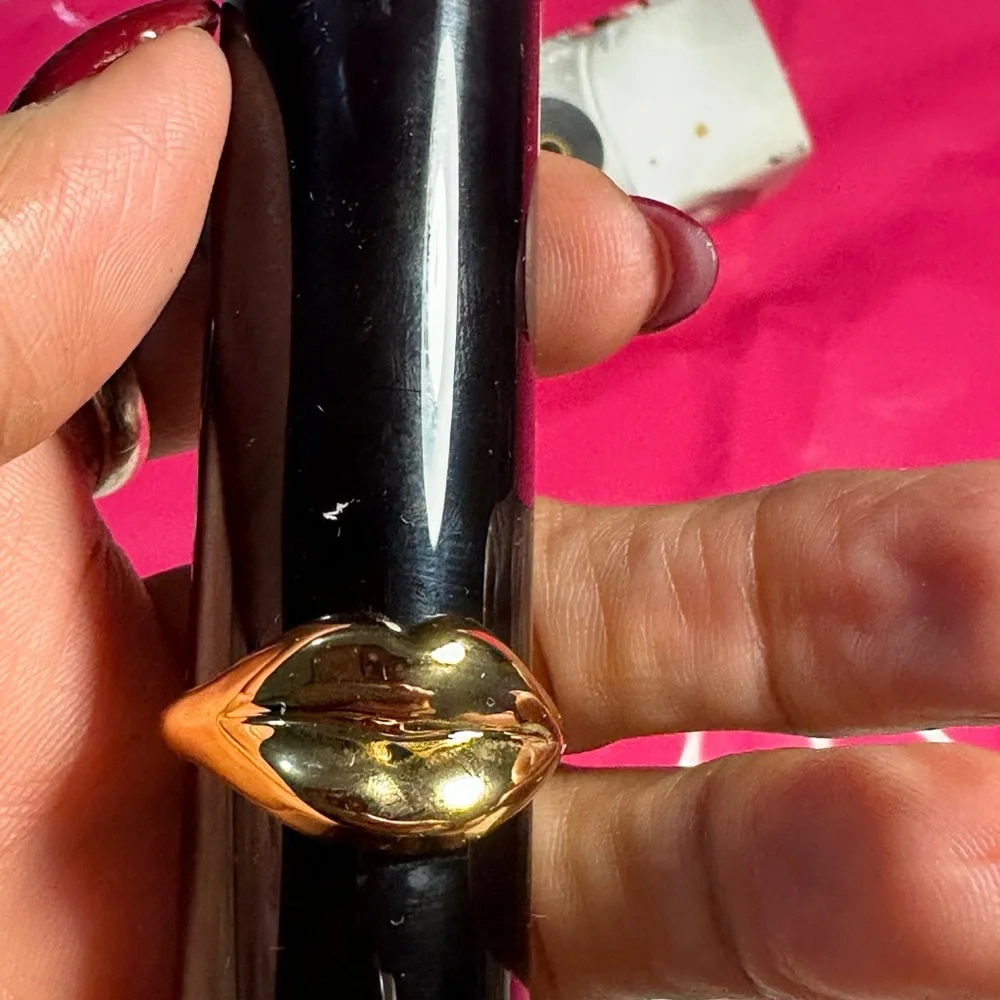 Luxurious Lipstick by PatMcgrath with Gold Accent in shade 020 Femmebot.